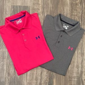 Men's Under Armour Polo Shirt Bundle, Size Large